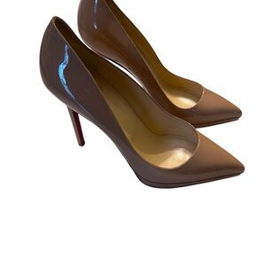 Christian Louboutin Pigalle Plato 120mm platform Nude Heels 41